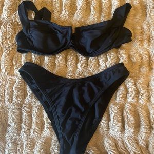 L* Space Underwire Camellia Bikini Top & Bottom